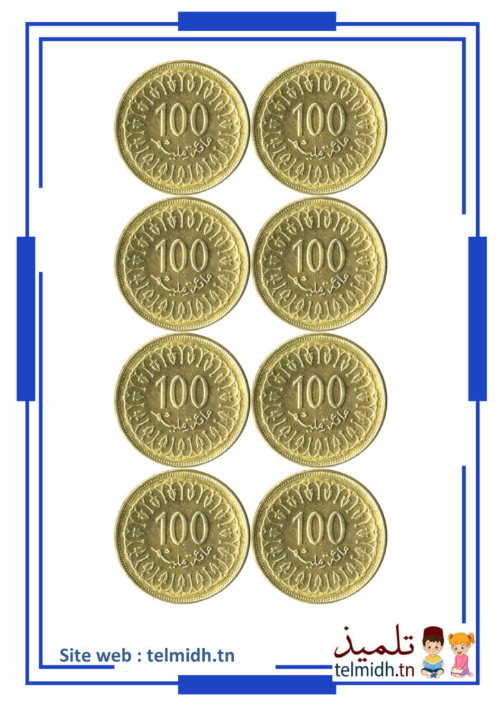 القطع النقدية للطباعة 100مي